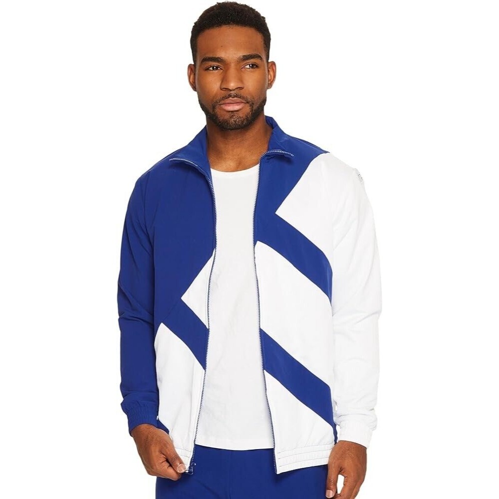 Adidas Vintage Rare Equipment Jacket Windbreaker Blue White Cal Surf Large